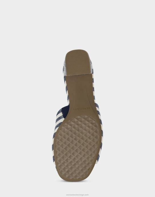 nei Aerosoles kvinner sandal mørkeblå stripe0J4B424