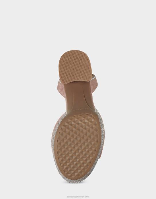 nei Aerosoles kvinner sandal naturlig semsket skinn0J4B369