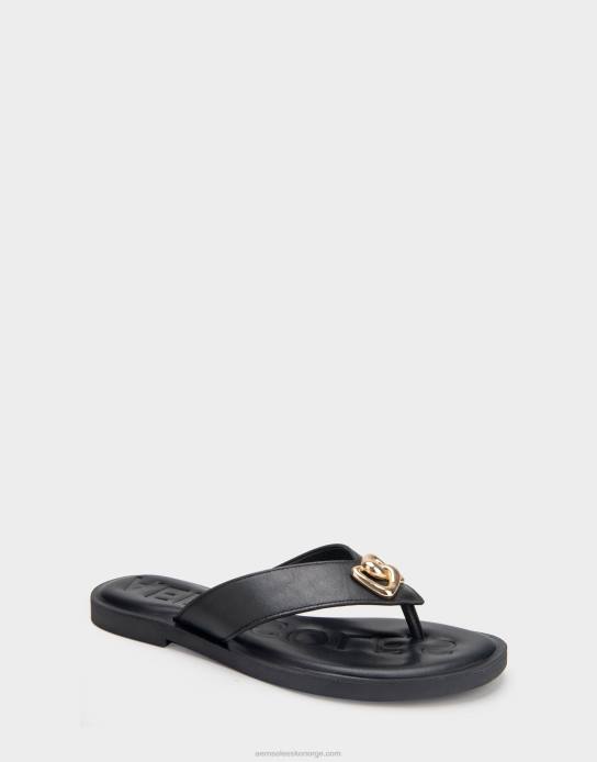 nei Aerosoles kvinner sandal svart ekte skinn0J4B450