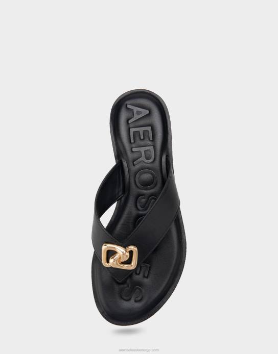 nei Aerosoles kvinner sandal svart ekte skinn0J4B450