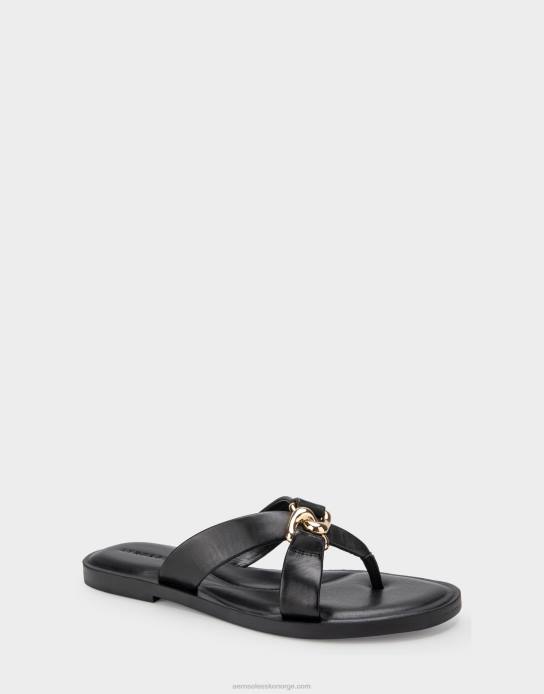 nei Aerosoles kvinner sandal svart ekte skinn0J4B458