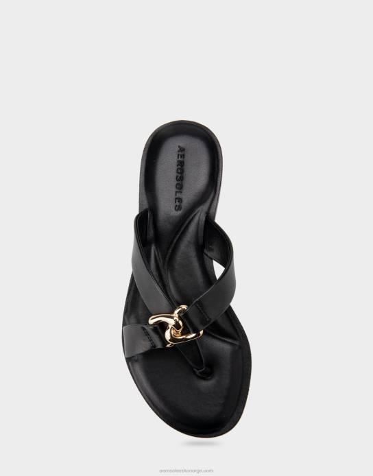 nei Aerosoles kvinner sandal svart ekte skinn0J4B458