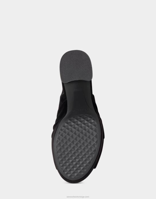 nei Aerosoles kvinner sandal svart imitert semsket skinn0J4B392