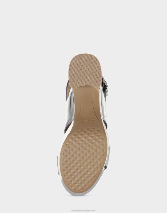 nei Aerosoles kvinner sandal sølv metallic0J4B348