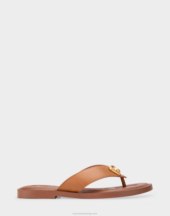 nei Aerosoles kvinner sandal tan ekte skinn0J4B452