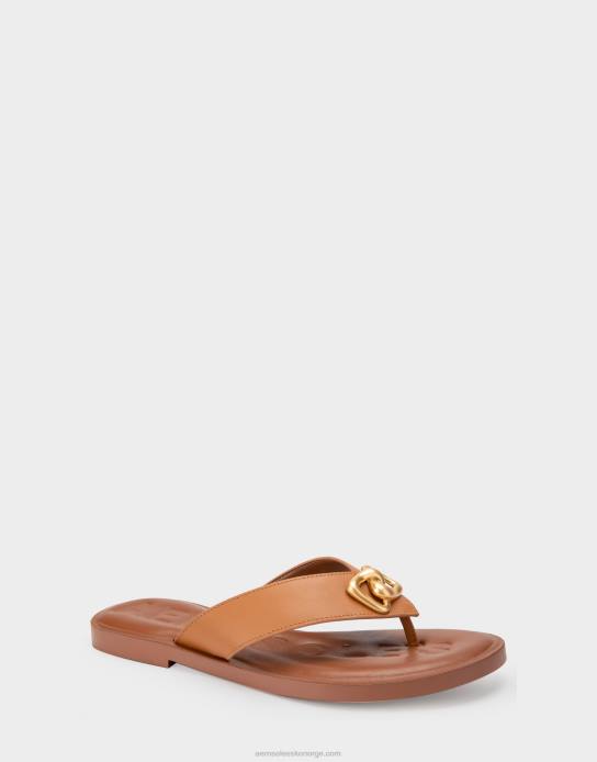 nei Aerosoles kvinner sandal tan ekte skinn0J4B452