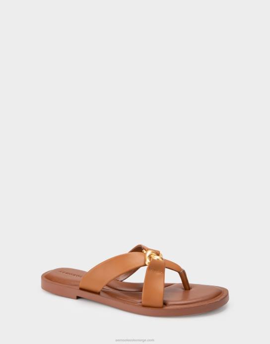 nei Aerosoles kvinner sandal tan ekte skinn0J4B460