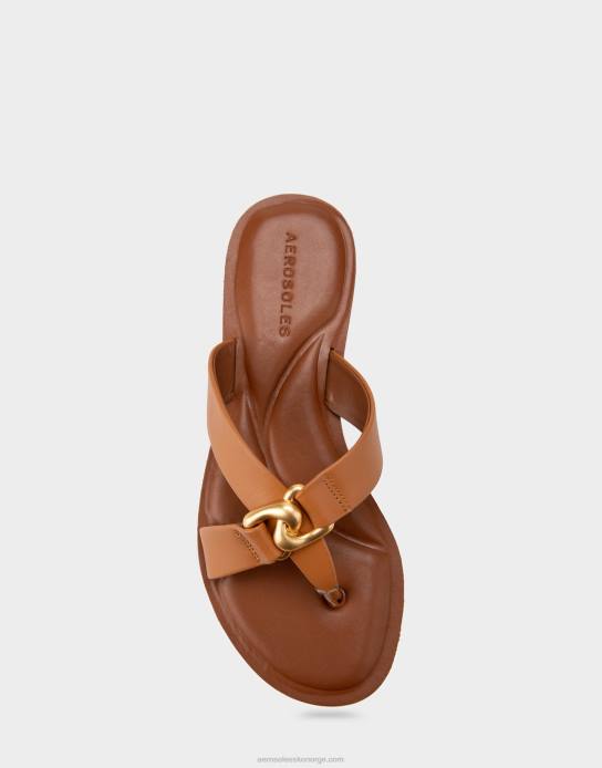 nei Aerosoles kvinner sandal tan ekte skinn0J4B460