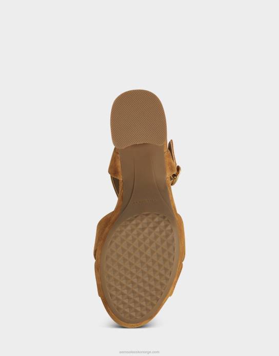 nei Aerosoles kvinner sandal tan semsket skinn0J4B335