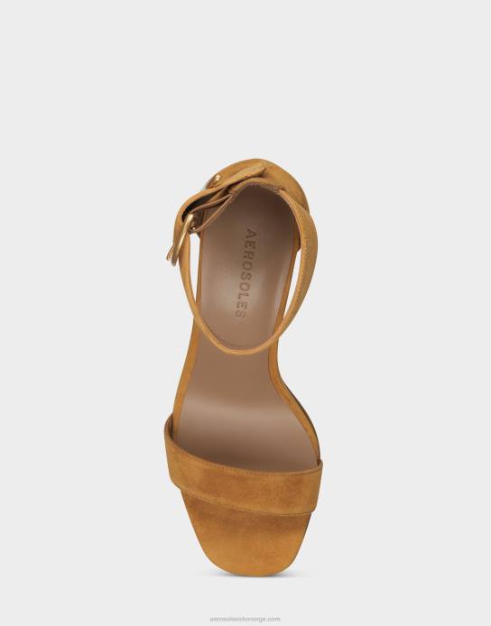 nei Aerosoles kvinner sandal tan semsket skinn0J4B441